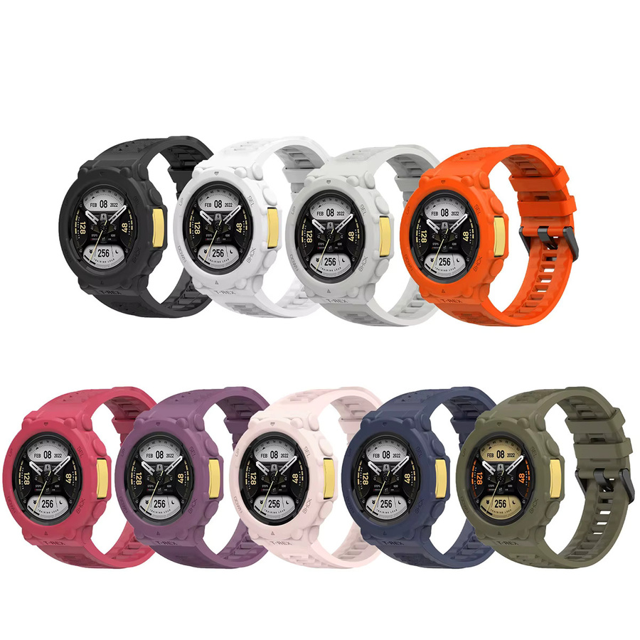 Huami Uhrenarmband Silikon, Schwarz, Amazfit T-Rex 2, Unisex - Bild 5