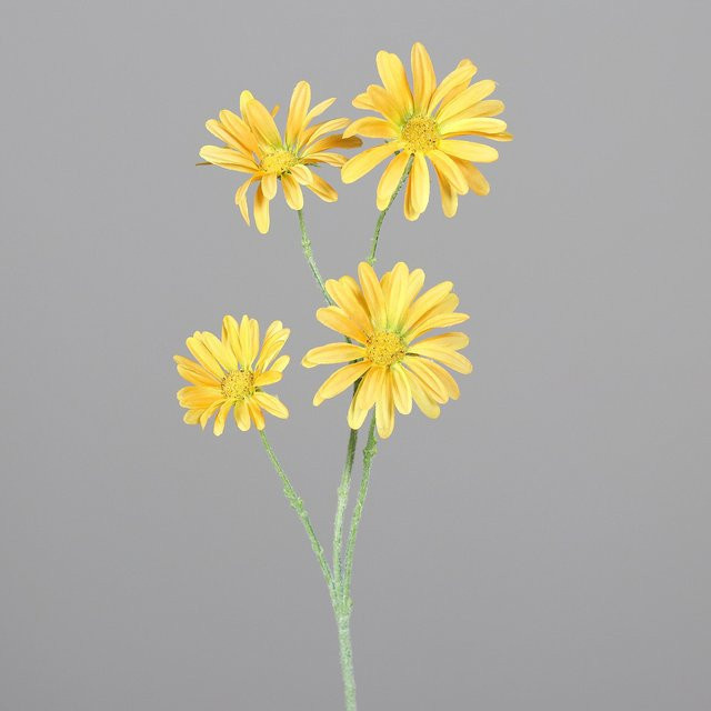 Kunstblume Margariten-Zweig in Gelb, Höhe: 63,0 cm - Bild 1