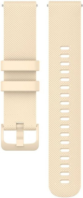 Silikonarmband für Garmin Vivoactive 3 4 4S Venu 2 2S, beige, Unisex - Bild 1