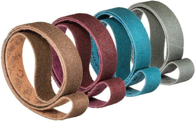 3M Vlies Schleifband SC-BS Set, 4 Stück, Körnung von Grob bis Super Fein, B: 5 cm, L: 2000 cm, Mehrfarbig - Bild 1