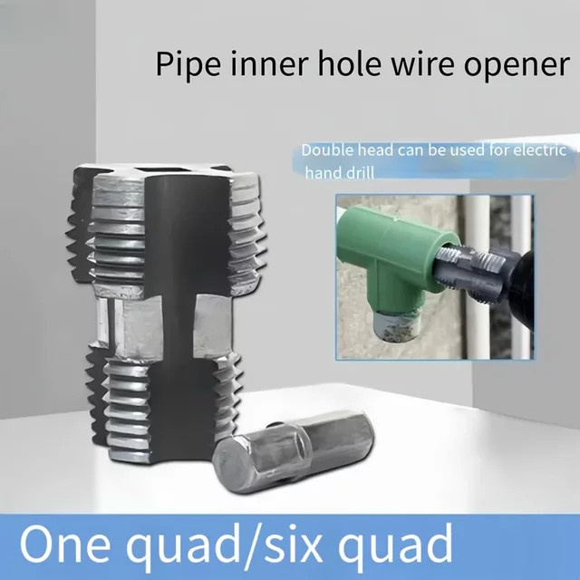 SLADE Elektrisches Rohreinfädler Kit mit Doppelkopf für PVC-Rohre und Wasserrohre - Bild 1