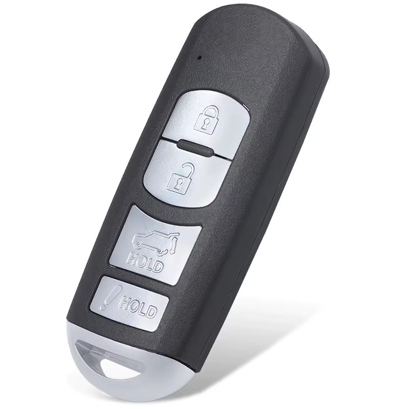 KEYECU Smart Remote Auto Schlüsselanhänger für Mazda CX-7 CX-9 2007 2008 2009, 4 Tasten, 434 MHz / 315 MHz, Schwarz, BGBX1T458SKE11A01 SKE11B-01 - Bild 3