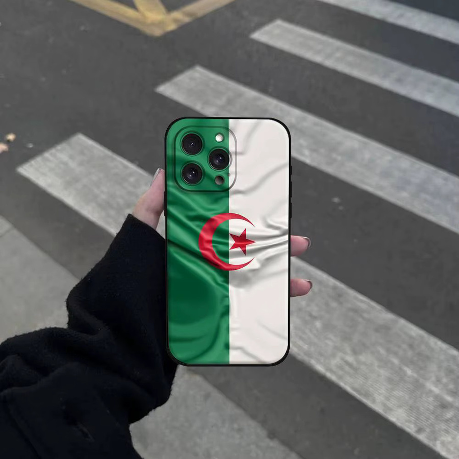 Mesuca Handyhülle mit Algerien-Pass Design für iPhone 11 bis iPhone 17 Pro Max Plus Mini, TPU Weiche Hautfreundliche Hülle, Multicolour - Bild 2