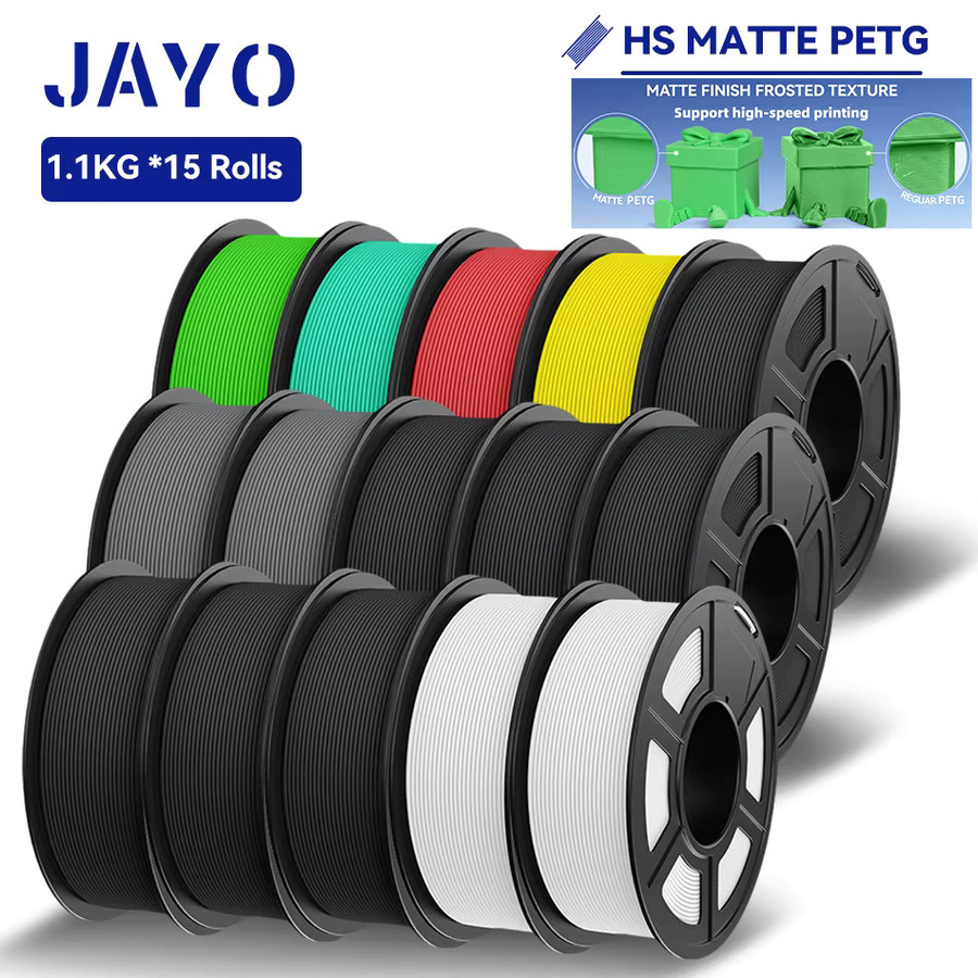 JAYO 15 Rollen PETG Filament Matt Hochgeschwindigkeits-3D-Druckmaterial für FDM-Drucker - Bild 5