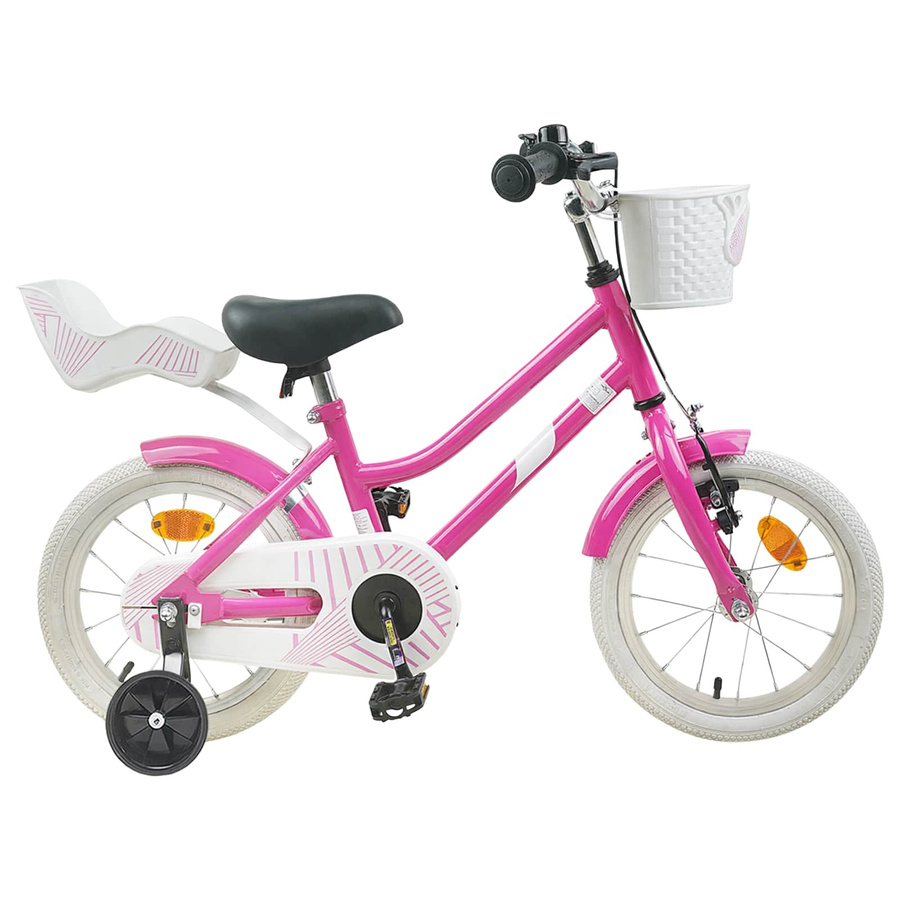 VD Home Furnishing Kinderfahrrad 14 Zoll Dunkelrosa - Bild 1