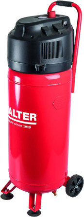 Walter Werkstatt-Kompressor mit 50 l Tank und Zubehör in Rot - Bild 1