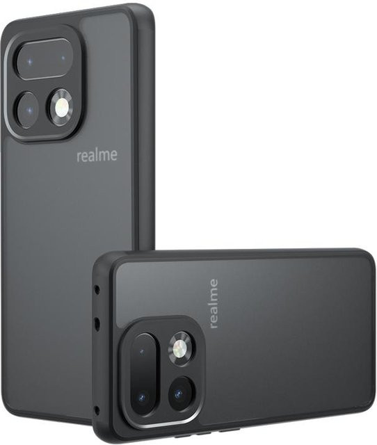Stoßfeste Realme 16 Pro Plus 16 Pro Hülle aus mattem PC und TPU in Transparent mit Anti-Fingerabdruck-Beschichtung - Bild 1