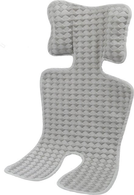 Bloom Habitat Kühlkissen für Kinderwagen und Buggy, atmungsaktive Sommer-Einlage aus Baumwolle, grau - Bild 1