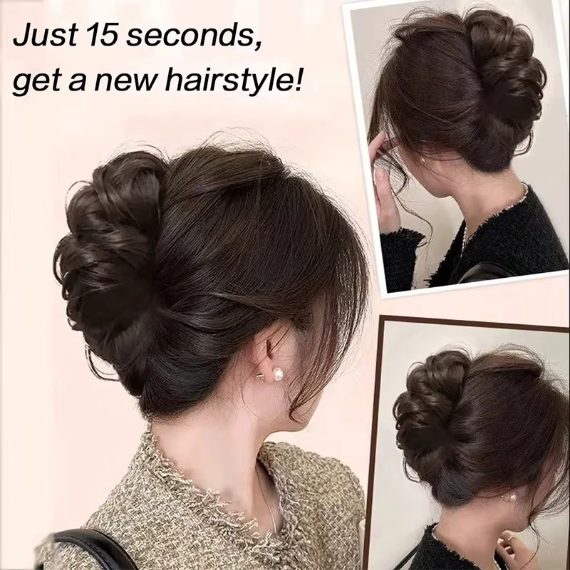 ISIGROSI Clip-in-Haarknoten, synthetische Wellen, Damen - Bild 6