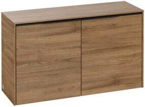 Villeroy & Boch Sideboard Subway 3.0 Wandhängend in Schwarz und Eiche, B/T/H: 72,8 x 42,3 x 25,6 cm - Bild 1
