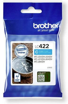 Original Brother Tintenpatrone LC-422C Cyan für Inkjet-Drucker - Bild 1