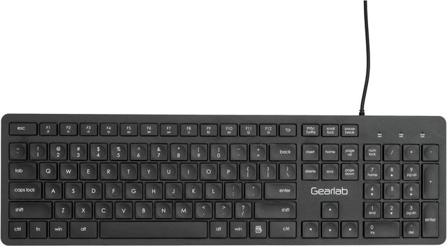 Gearlab G220 USB Keyboard US/International, Schwarz - Bild 1