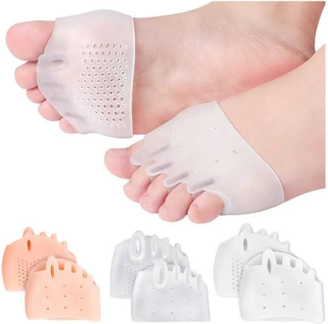 Silikon Vorfuß Pads Gel Einlegesohlen, 2 Stück, Skin Color - Bild 1