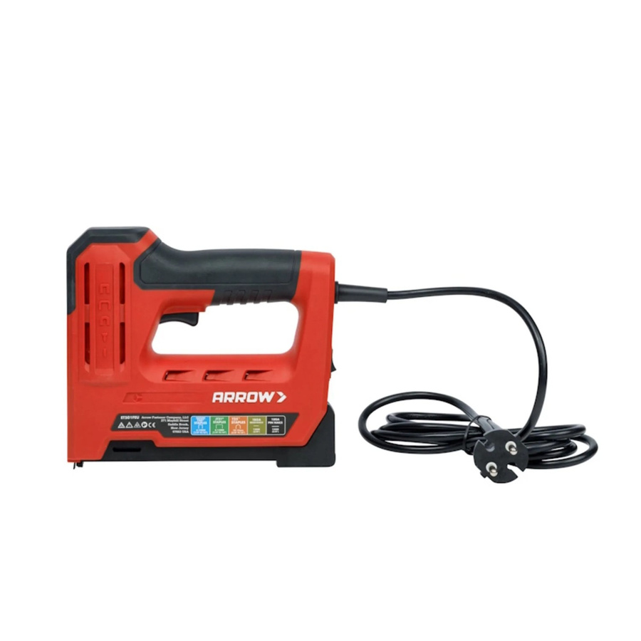 Arrow Elektrotacker ET501F für Klammern 10 mm - 14 mm und Nägel in Rot-Schwarz - Bild 2