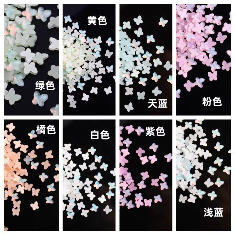 Zhou Nailart Nail Art Mini Glas Strasssteine, 50 Stück, gemischte Farben - Bild 4