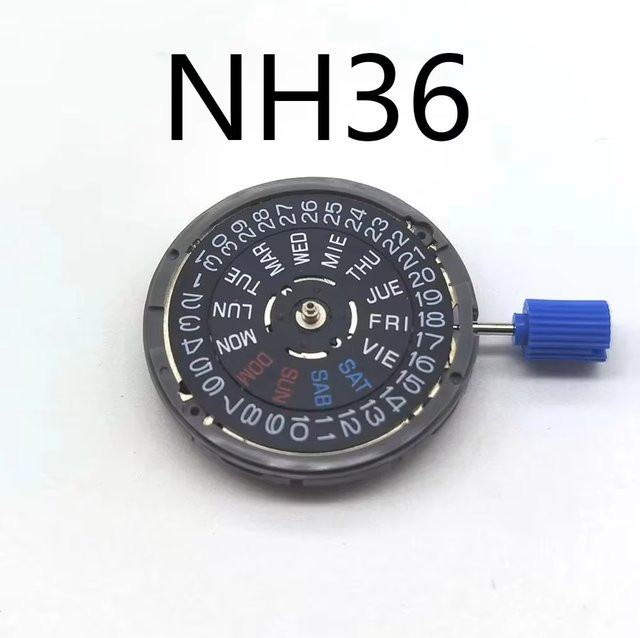 NH36-Uhrwerk, Automatik, Edelstahl, Silber, Unisex - Bild 1