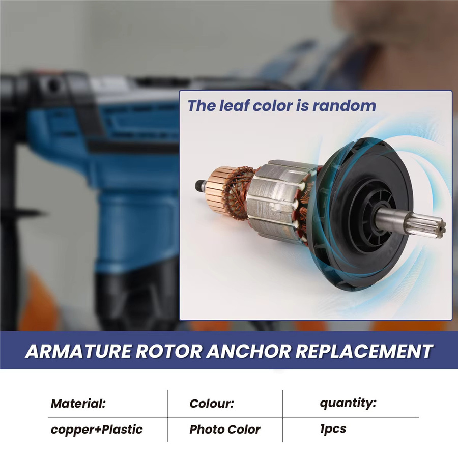 Anker Rotor Ersatzteil für Bosch Bohrhammer GBH5-40 GBH5-40DE GBH5-40DCE GSH5E GSH5CE AC220-240V - Bild 4