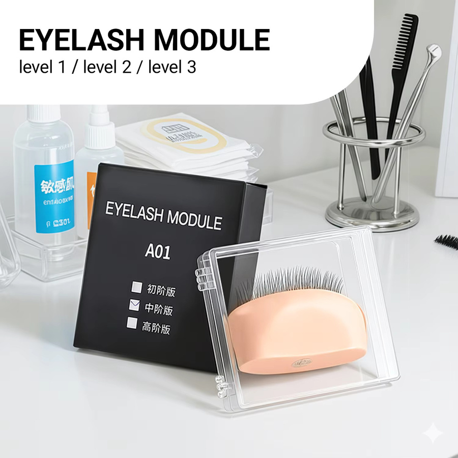 DeceMars Wimpern-Übungsmodul aus Silikon, Unisex - Bild 4