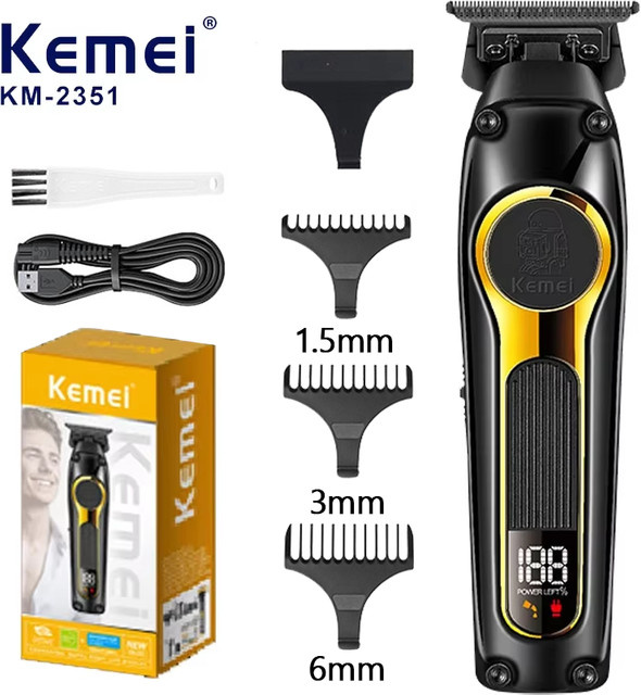 KEMEI Haarschneidemaschine KM-2351, Schwarz, Herren - Bild 1