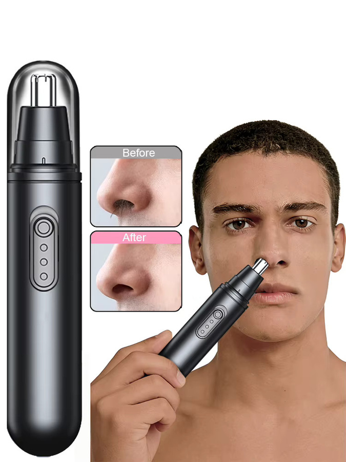 Peicon Nasenhaarschneider, wiederaufladbar, Schwarz, Unisex - Bild 6