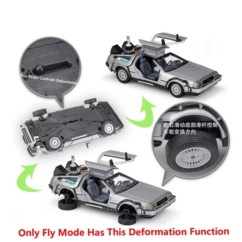 WELLY Zurück in die Zukunft Delorean, Modellauto, 1:24, Metall, ab 8 Jahren - Bild 3
