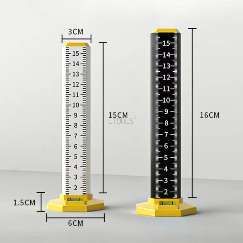 LTOOLS Magnetisches Nivellierlineal aus Stahl in Weiß für abgehängte Decken und Fliesenverlegung - Bild 4