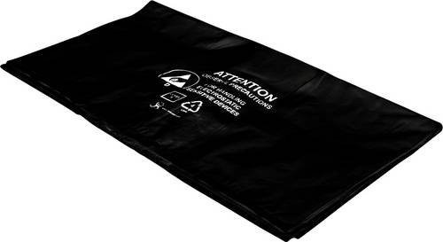 Antistat 091-0053 ESD-Müllbeutel antistatisch schwarz 100 Stück L: 99,0 cm, B: 45,0 cm - Bild 1