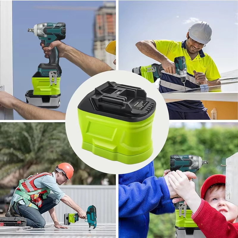 Akku-Adapter für Ryobi ONE+ 18V Li-Ionen-Akkus auf Makita 18V Li-Ionen-Elektrowerkzeuge Konverter für P107 und P108 - Bild 2