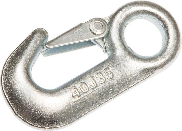 Conacord Abschlepphaken aus Stahl in Silber mit einer Tragkraft von 875 kg und einer Länge von 90 mm - Bild 1