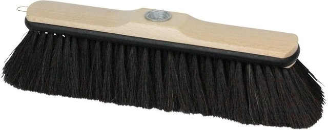 LUX-TOOLS Zimmerbesen aus Holz mit Naturhaar und Kantenschutz in Braun - Bild 1