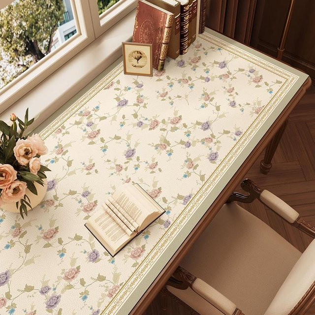 Schreibtischunterlage aus Leder von For Future in Beige, wasserdicht und rutschfest, B/T: 80 x 50 cm - Bild 1