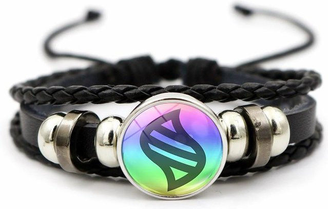 MINISO Armband, Weblederarmband, Silber, Unisex - Bild 1