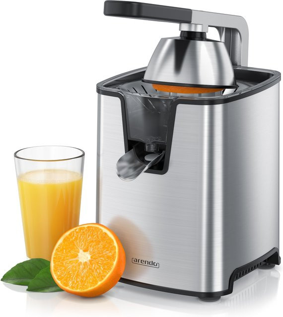 Arendo Zitruspresse aus Edelstahl in Silber mit automatischer Funktion und BPA-freiem Design - Bild 1