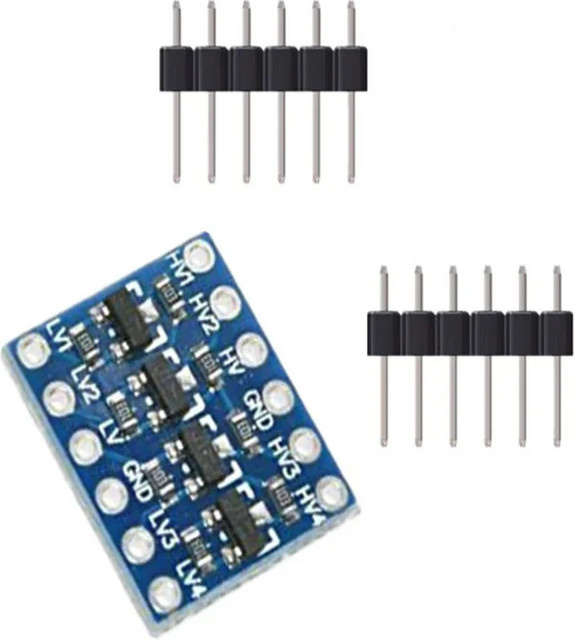 AOKIN 4 Kanal I2C Bidirektionaler Logic Level Converter Level Shifter 3V zu 5V in Blau für Arduino - Bild 1