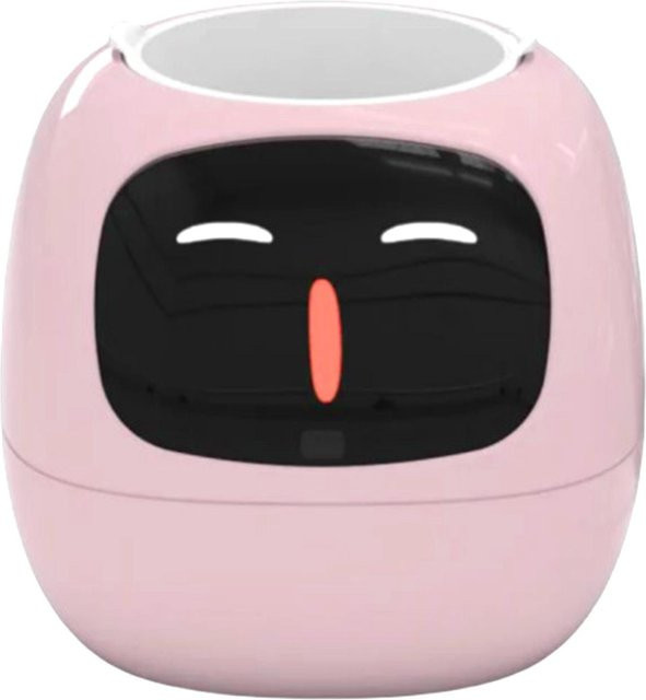 Fishine Intelligenter Smart-Pflanzer Roboter mit Ausdrucks-Uhr und Sensoren, Pink - Bild 1