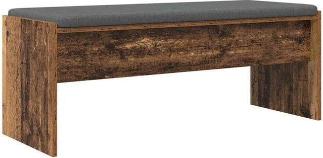 vidaXL Flurbank mit Kissen aus Altholz im modernen Design, B/T/H: 103 x 38 x 40 cm - Bild 1