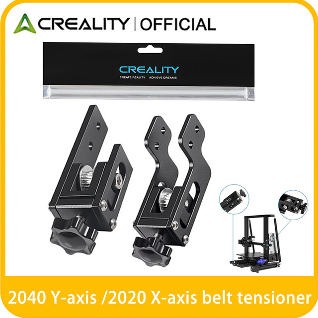 Creality Riemenspanner für Ender 3 und CR10 FDM 3D-Drucker, Synchronriemen-Spannvorrichtung für 2040 Y-Achse und 2020 X-Achse, Schwarz - Bild 1