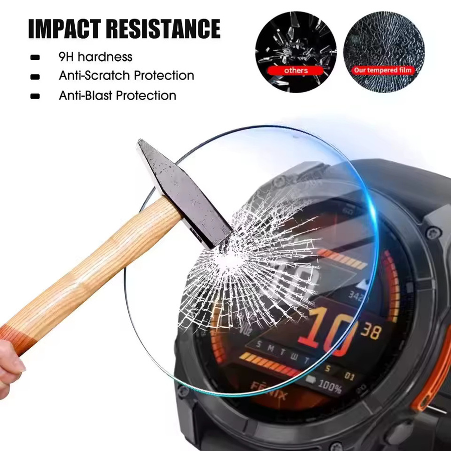 Garmin Displayschutzfolie aus gehärtetem Glas, 5 Stück, 47 mm - Bild 3