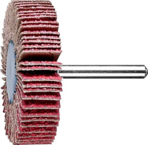PFERD Keramikkorn Fächerschleifer CO-COOL40 für Edelstahl, Durchmesser: 60 mm, Breite: 15 mm, Schaft-Durchmesser: 6 mm, Farbe: Rot, 10 Stück - Bild 1