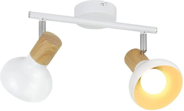 NETTLIFE Deckenstrahler aus Metall in Weiß, verstellbar mit E14 Fassung im Industrial Design - Bild 1