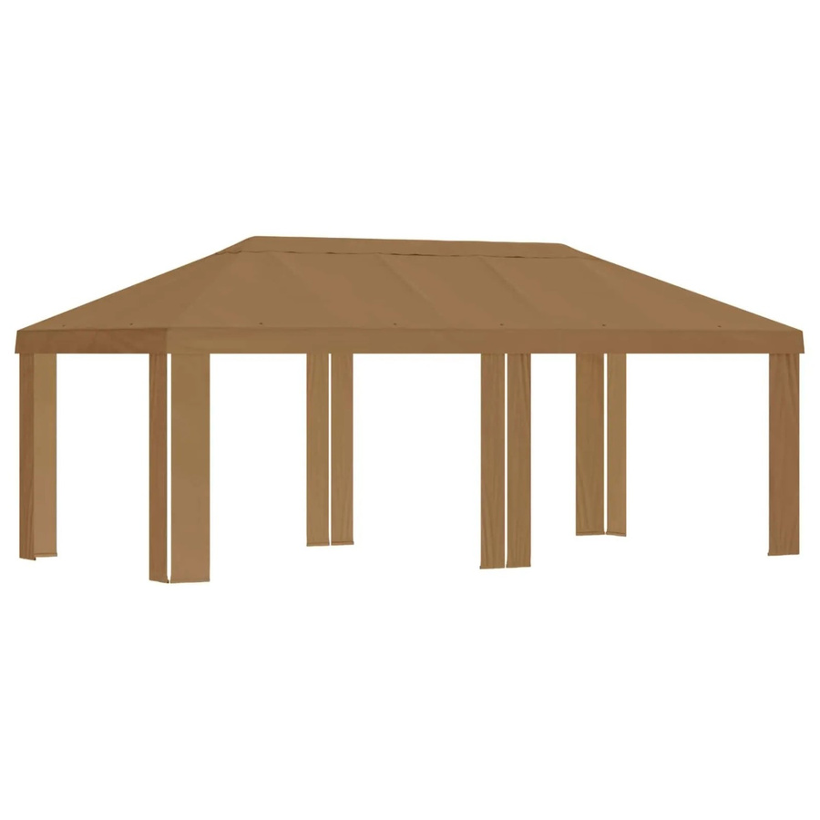 vidaXL Gazebo Abdeckung für Pavillon aus Polyester in Beige, B: 600 cm, T: 300 cm - Bild 2