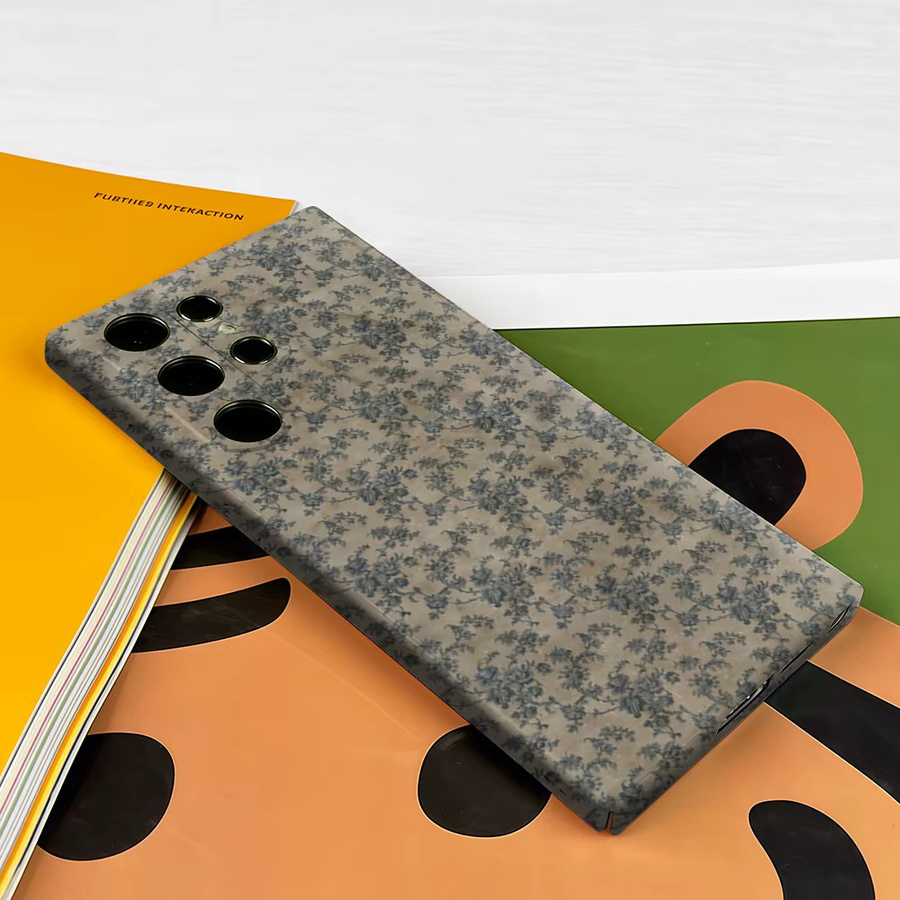 Potdemiel Handyhülle mit Vintage Blumenmuster für Samsung Galaxy S26 S25 S24 S23 Ultra Plus, stoßfeste Doppelschicht Rückabdeckung, Multicolour - Bild 3