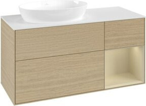V&B Waschtischunterschrank Finion in Weiß lackiert, Breite: 120 cm, Tiefe: 50,1 cm, Höhe: 50,1 cm - Bild 1