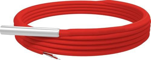 Emko Temperatursensor RTS-M06-L060-K02 Pt100 Fühler mit 2m Kabellänge für Messbereich -50 bis +200°C in Rot - Bild 1