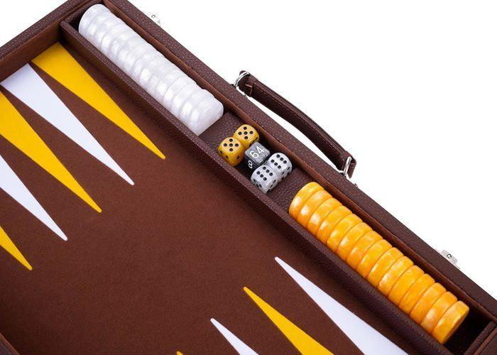 Matgames Backgammon de luxe, Brettspiel, Holz, Filz - Bild 3