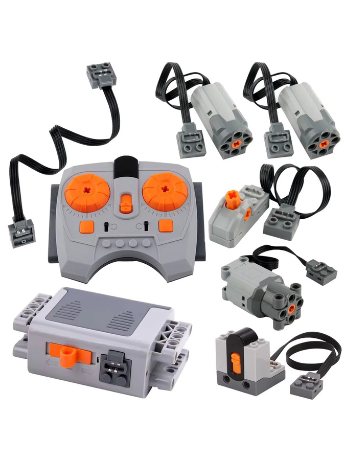 stemedu MOC Technische Elektronische Bausteine, DIY Auto Modelle, 8-teiliges Set - Bild 4