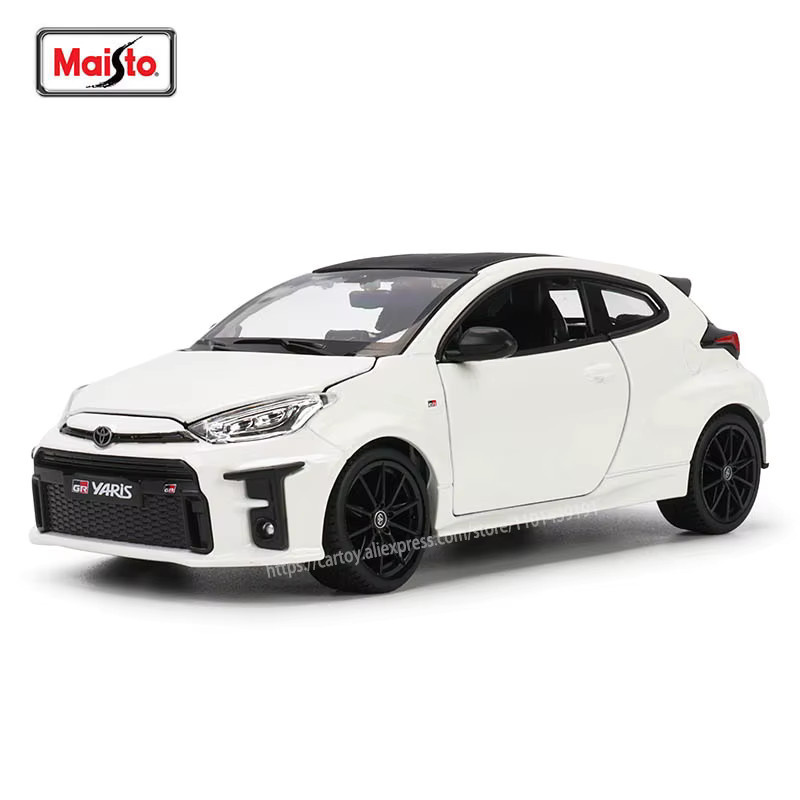 Maisto Toyota GR Yaris, Präzisionsmodellauto, 1:24, Weiß - Bild 1