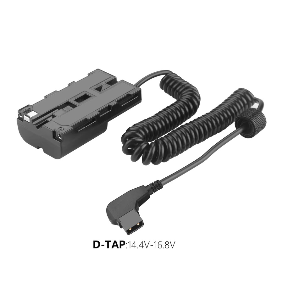 D-Tap auf NP-F550 Dummy-Akku Kabel für Sony NP-F Serie, LED-Licht, Feelworld, Atomos, Ninja, Shinobi und V-Mount-Akkus, Schwarz - Bild 2