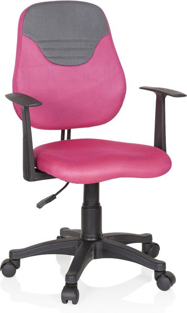 hjh OFFICE Kinderdrehstuhl KIDDY STYLE aus Stoff mit Armlehnen - Bild 1