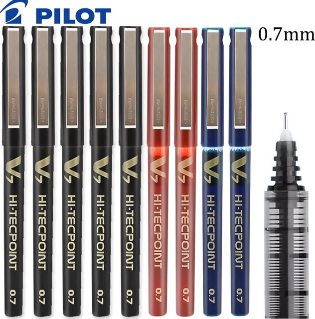 PILOT Gelstifte BX-V7 mit 0,7 mm Spitze, 6er Pack, wasserbasierte Tinte in Schwarz oder Mehrfarbig - Bild 1